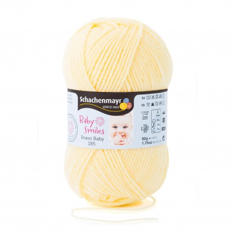 Novelo Baby Smiles Bravo Baby 1021 Amarelo 50gr Novelo Baby Smiles Bravo Baby 1021 Amarelo 50gr
